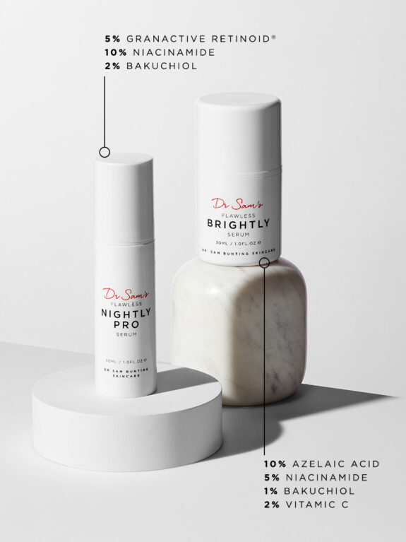Niacinamide & Azelaic Acid serum duo.