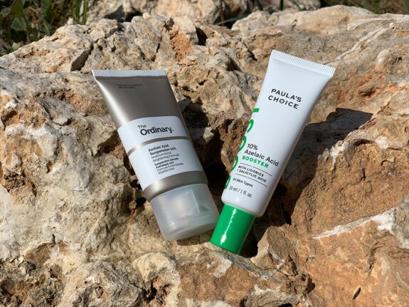 Azelaic acid serum for textured skin.