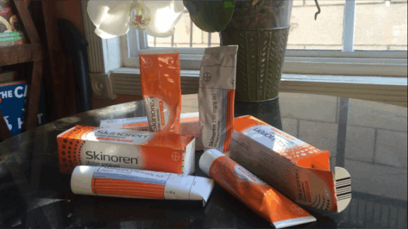 Azelaic acid treatment for seborrheic dermatitis.