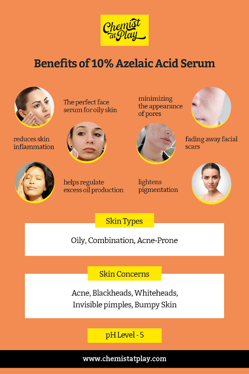Azelaic acid serum for dark circles.