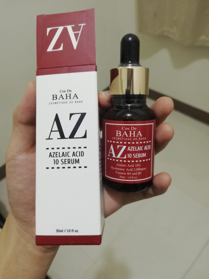 Cos De Baha Azelaic Acid serum bottle.