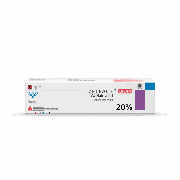 Zelface Azelaic Acid serum bottle.