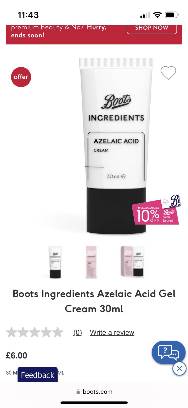 Azelaic Acid Boots: skincare treatment boots.