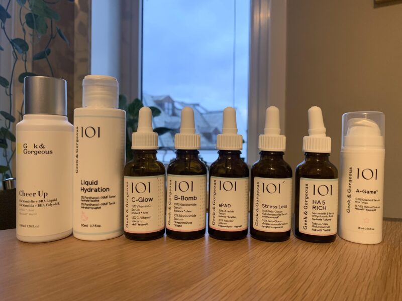 Geek & Gorgeous Azelaic Acid serum bottle.