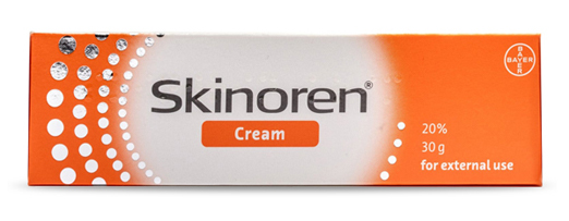 Skinoren cream tube and packaging.
